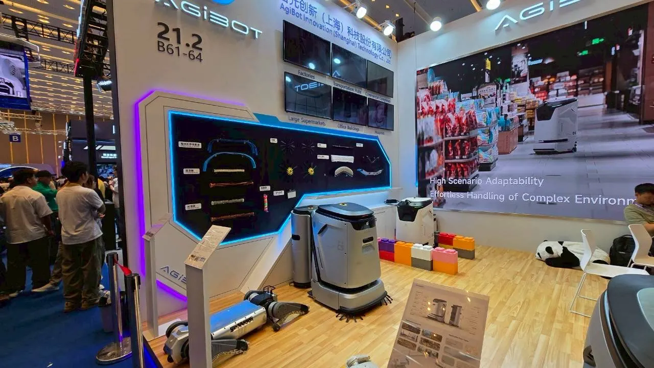 清掃ロボット展示